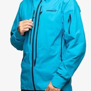 Norrona loften Gore-Tex Pro Plus Men’s ski and snowboard jacket in Hawaiian Surf